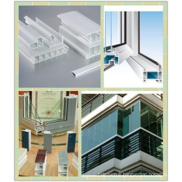 Ligne d&#39;extrusion de profil de Windows et de portes de WPC / PVC